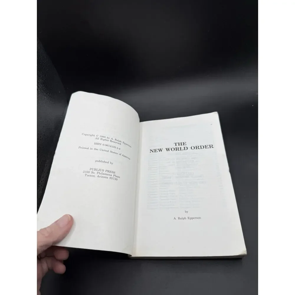 The New World Order by Epperson, Ralph - Secret Societies Illuminati 1990